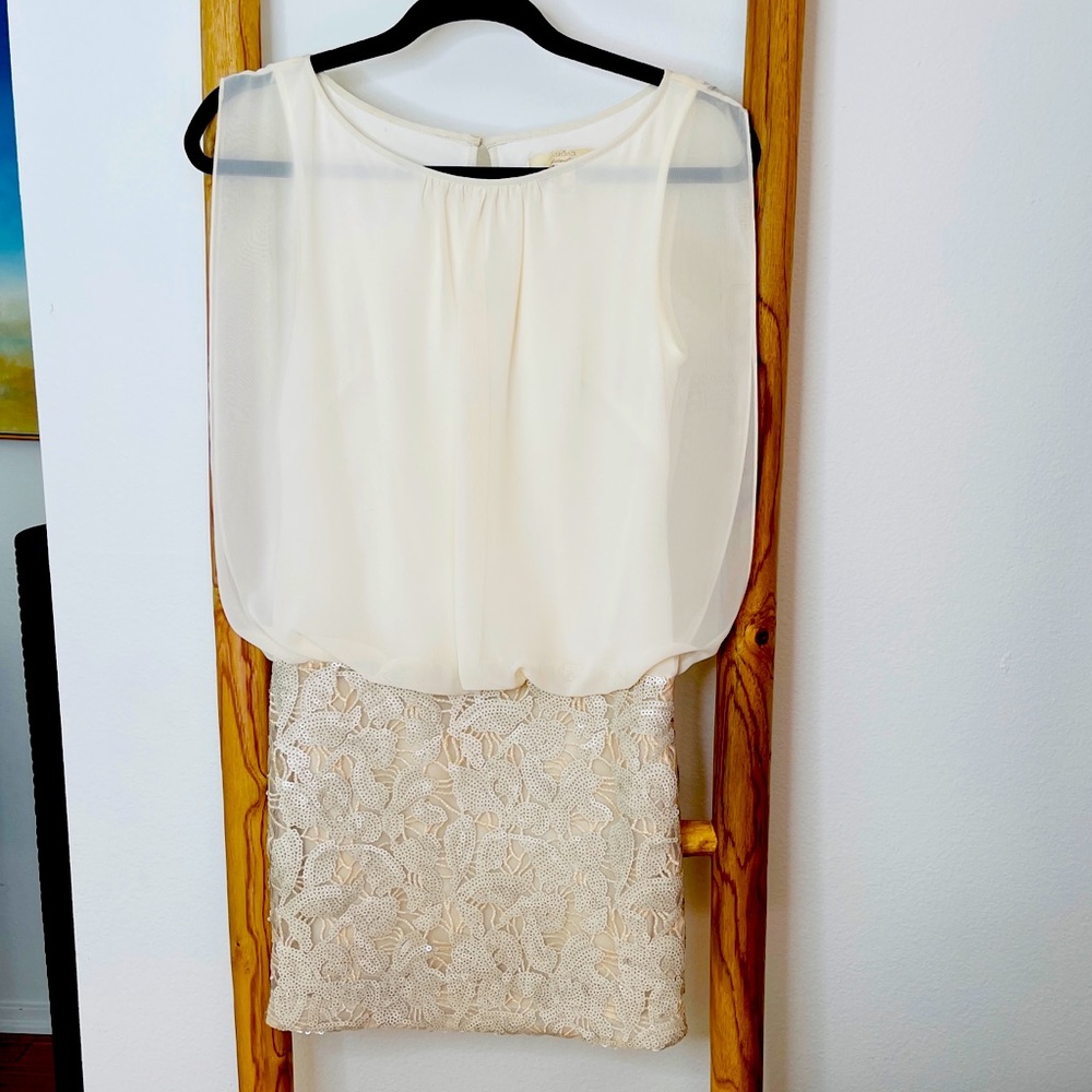 Sexy, short, sequined party dress.